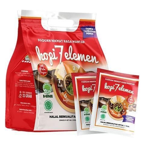 

Original Kopi 7 Elemen Isi 10 sachet Minuman sehat yg menyerupai kopi tanpa zat perasa Coffee Serbuk