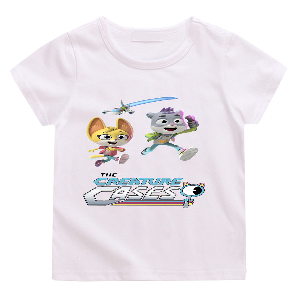 The Creature Cases Anime Print T-shirts Children Intellectual Fun Cartoon Tshirts Kids High Quality 