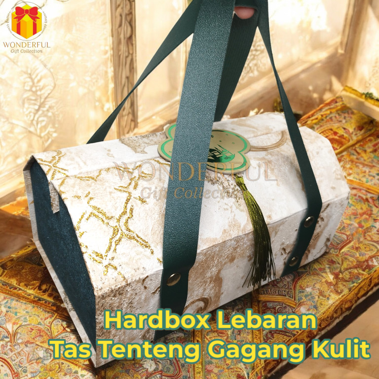 

Hardbox Hijau Lebaran/Ramadhan Tenteng Gagang Kulit Wallpaper 26.5 x 16 x 14 - RMD-T-KL-WP