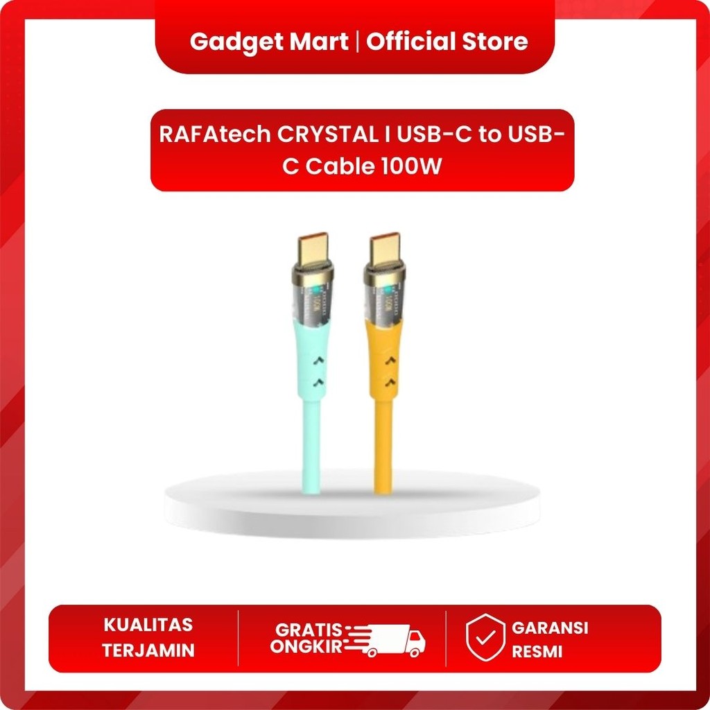 RAPA CRYSTAL I USB-C to USB-C Cable 100W DC7073RAPA CRYSTAL | USB-C to USB-C Cable 100W DC7073