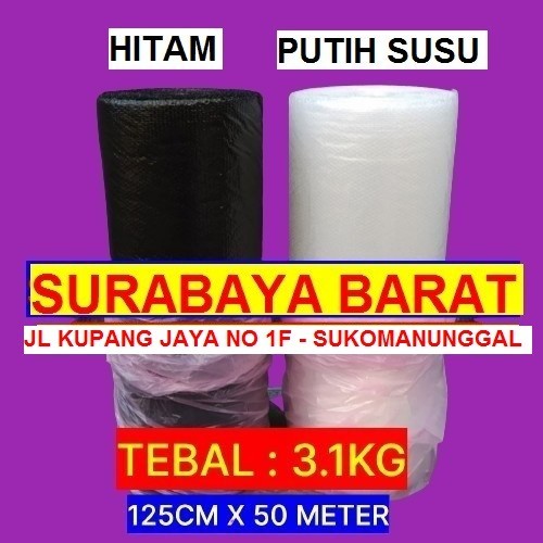 

Bubble Wrap Hitam 125 Cm x 50 Meter - BENING, TEBAL 2KG