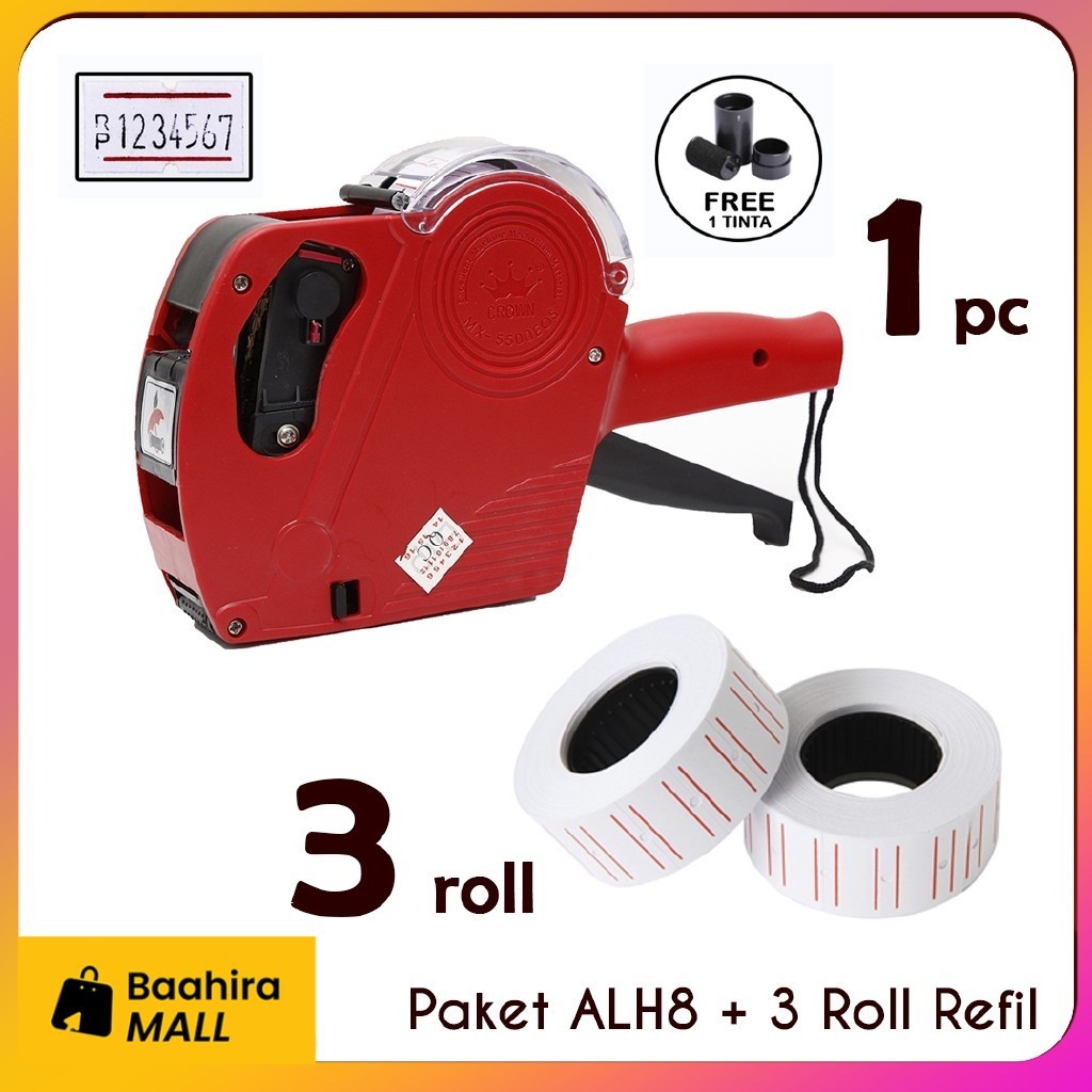 

ALAT LABEL HARGA PRICE LABELLER MX 5500 & 3 ROLL