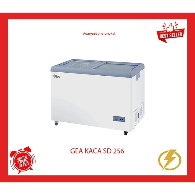 FREEZER BOX KACA GEA 256 LITER - SD 256