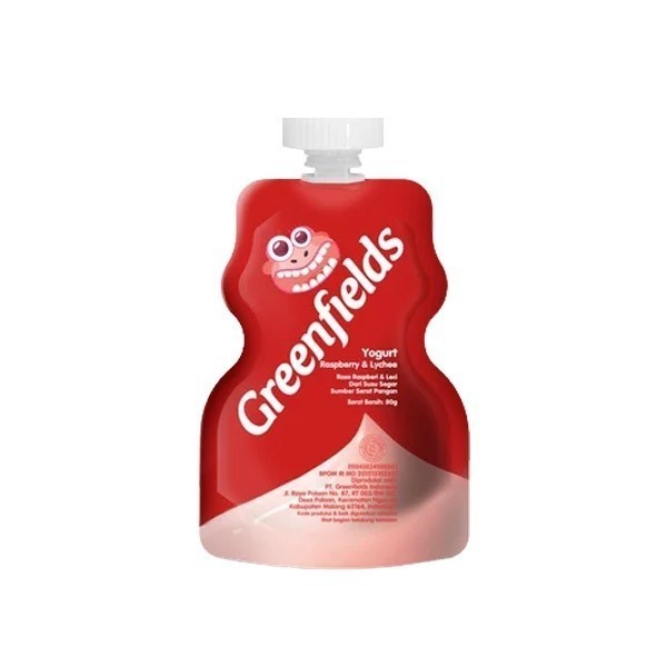 

HPM - GREENFIELDS KIDS YOGURT POUCH RASPBERRY LYCHEE 80 GR AMY