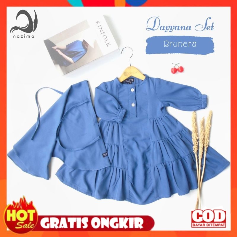 [PREMIUM ORIGINAL] Nazima Gamis Anak Dayyana Set