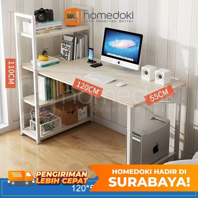 Homedoki Meja Belajar Minimalis/Meja Komputer Minimalis/Meja Gaming Minimalis/Meja Belajar Anak/Meja