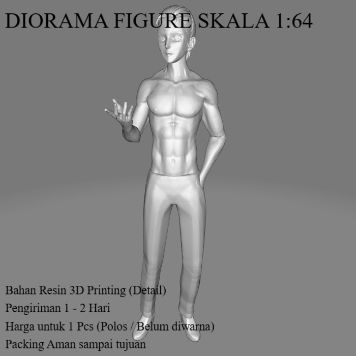 Diorama Hotwheels Figure  AOT Eren Yeager 2 - Skala 1/64 Miniatur Diecast