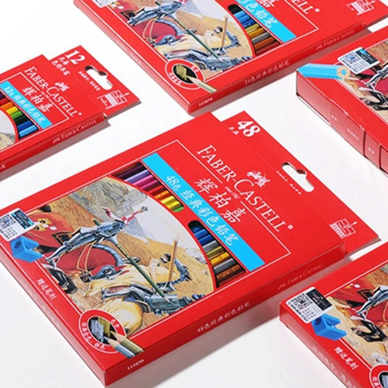

Faber Castell 1158 Color Pencils Water-based Paint Pencils Professional Colored Pencils For Drawing 12/24/36/48/60Colours