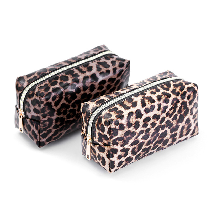 

Pencil Case Big Kawaii Pencil Bags Stationery Trousse PU Leather Leopard Print Make Up Pen Case School Supplies Pencil Cases