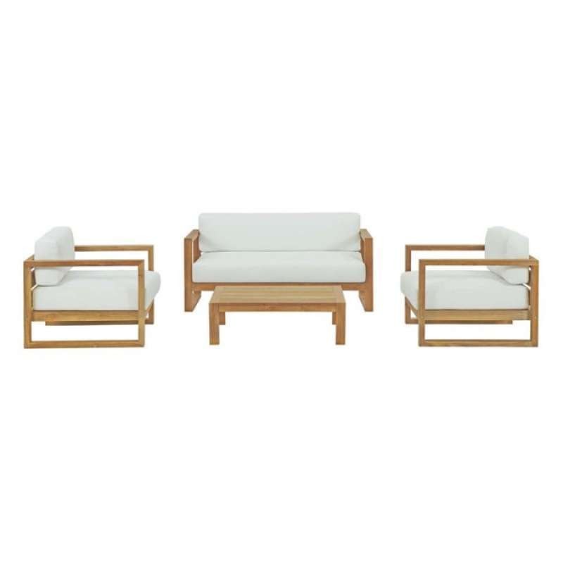 Sofa Kursi Tamu Minimalis Outdoor Modern Kayu Jati
