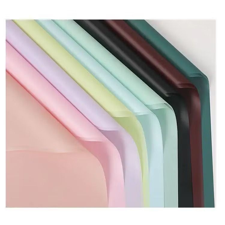 20 LEMBAR FLOWER WRAPPING MATTE PAPER TRANSPARENT CELLOPHANE KERTAS BUNGKUS BUNGA