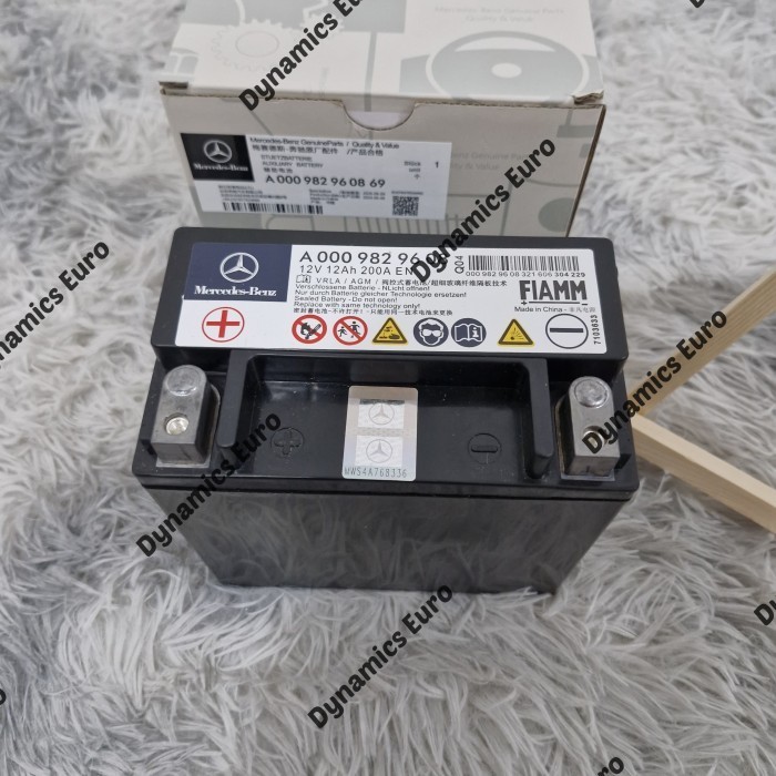 AUXILIARY BATTERY MERCEDES BENZ ACCU AKI STARTER MERCY A0009829608 ORIGINAL