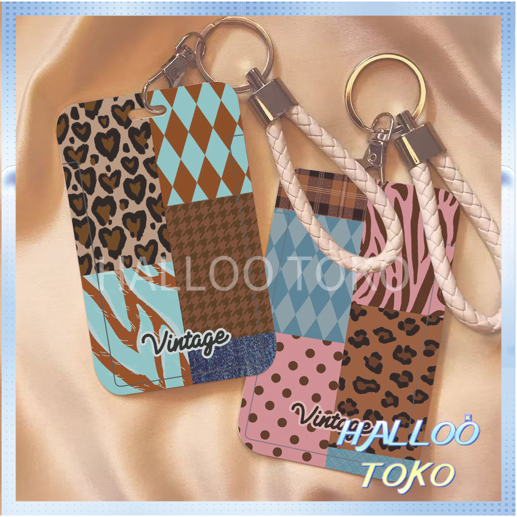 

ID CARD HOLDER MOTIF KAWAII TEMPAT KARTU PHOTOCARD PHOTO CARD Pelindung + Tali,Motif penyisipan klasik berkelas tinggi