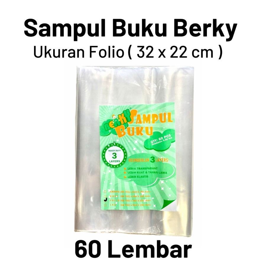 

Sampul Buku Berky Folio Tebal isi 60pcs