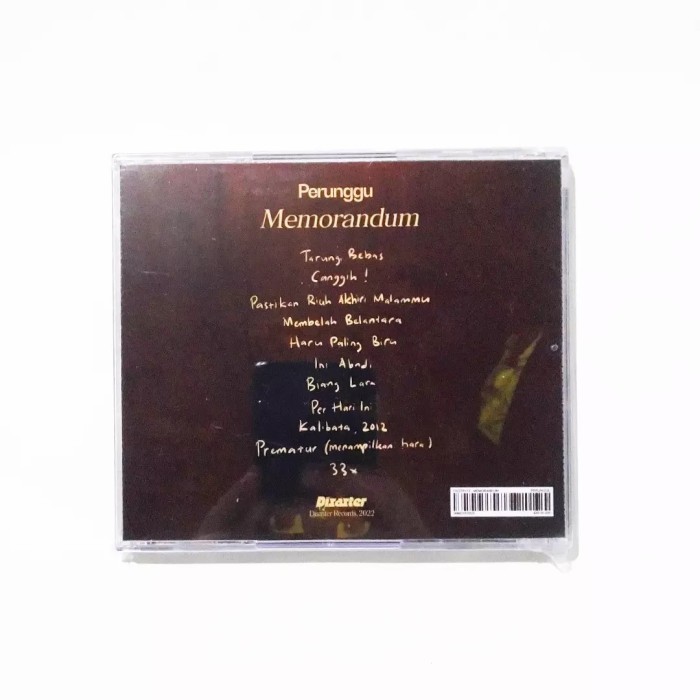 Cd Perunggu - Memorandum