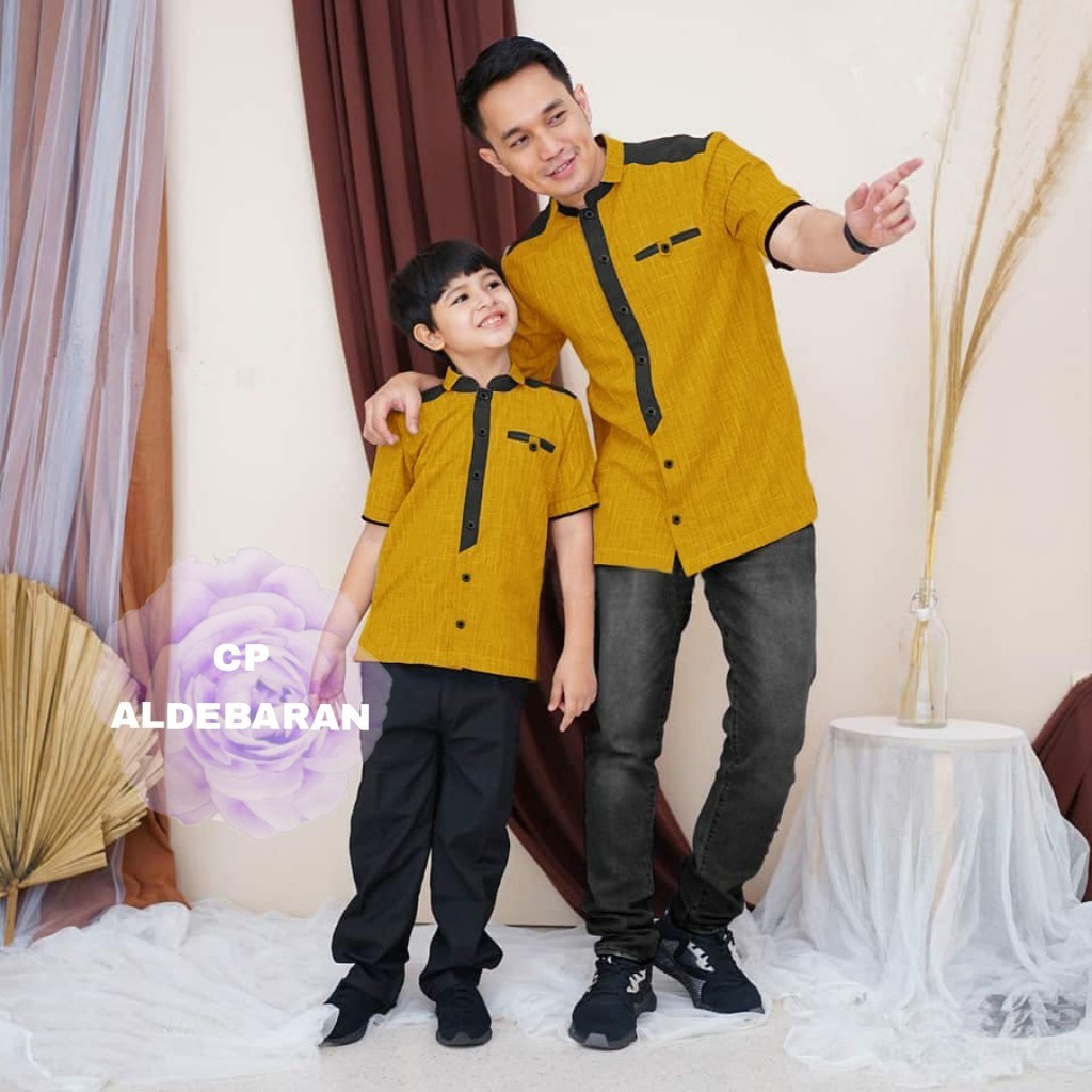 AMANDA-CP BAJU KOKO ALDEBARAN AYAH DAN ANAK rD / COUPLE KOKO ALDEBARAN