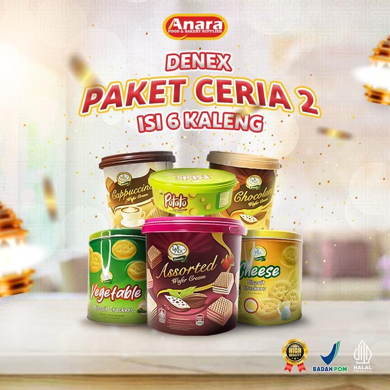 

(DAPAT 6 TOPLES) DENEX Paket Ceria 2 Hidangan Hari Raya - Cocok untuk hajatan, Hidangan menyambut tamu