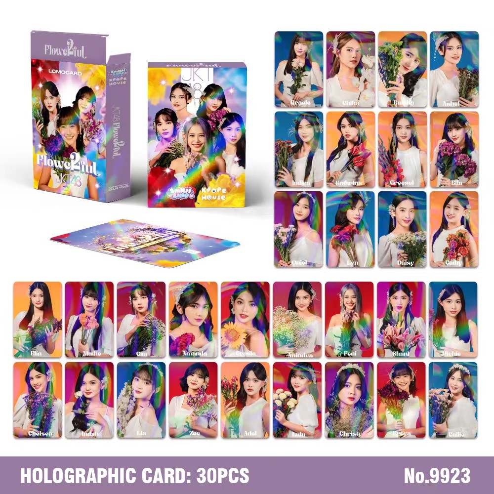 [30pcs] HOLOGRAM PHOTOCARD JKT48 FLOWERFUL ALBUM LOMO CARD PHOTO CARD KPOP LOMOCARD KPOPERS PHOTOCAR