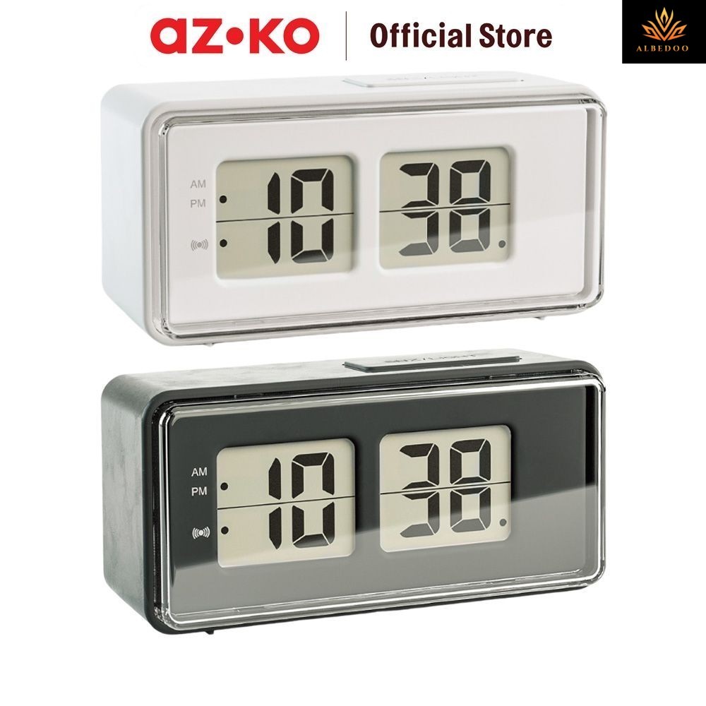 AZKO Arthome Jam Meja Digital Flip 3529 - Putih