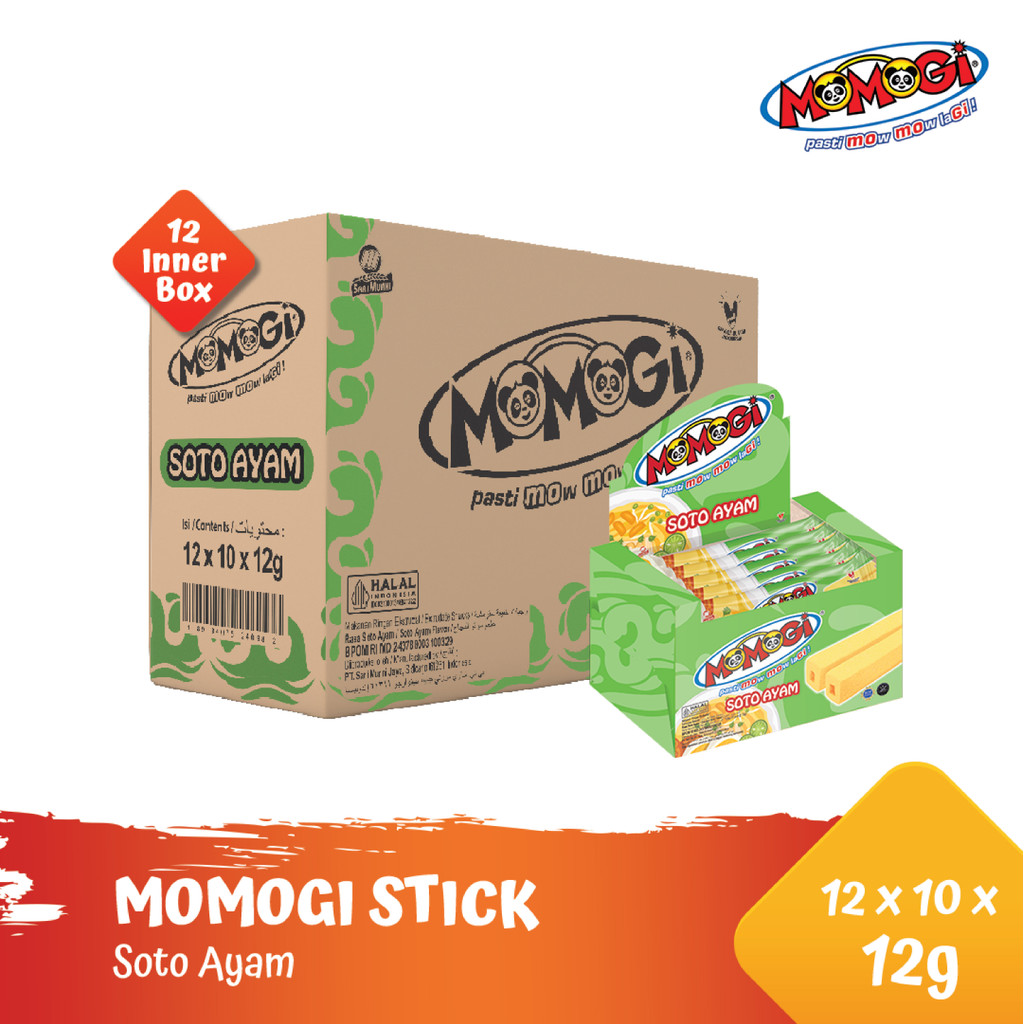 

Momogi Stick Soto Ayam 12gr (1 Karton @ 12 Box)