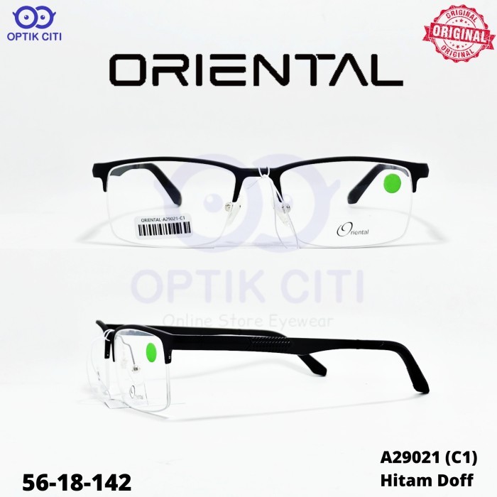 Frame Kacamata pria sports Oriental 29021 half frame original