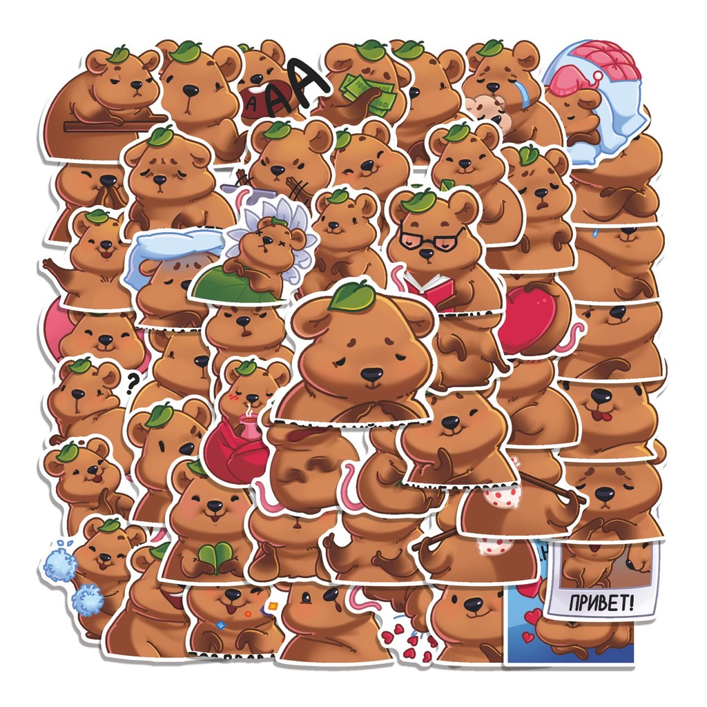 

COD 50 Pcs Stiker VK Osia Lucu Anti Air Untuk Dekorasi Notebook Sepeda Skateboard Handphone
