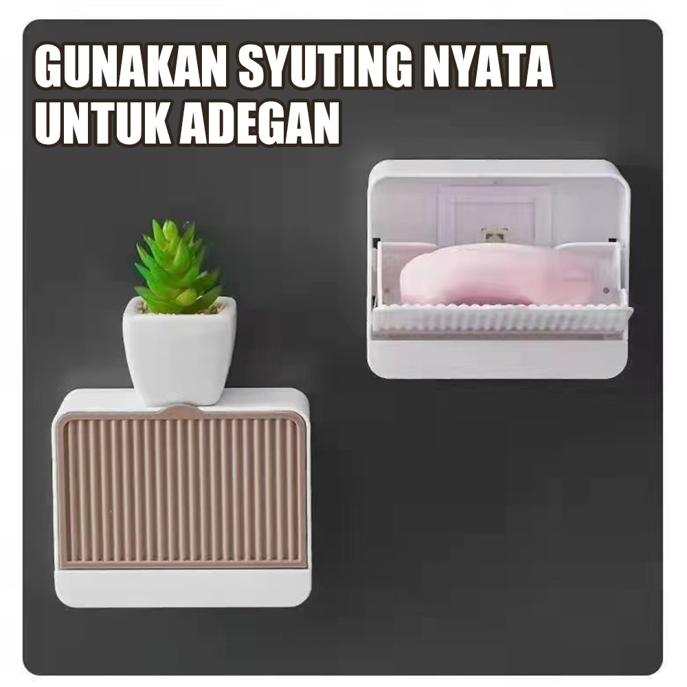 Tempat Sabun Rak Kamar Mandi Plastik Rak Sabun Tempel Gantung Rak Sabun Tempel Dinding