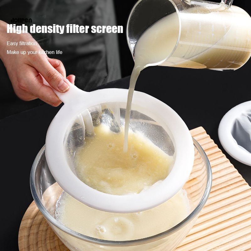 

Strainer Saringan Kain Nilon Gagang Susu Kacang Kedelai Jus Kopi Teh 100 Mikron /dollpen