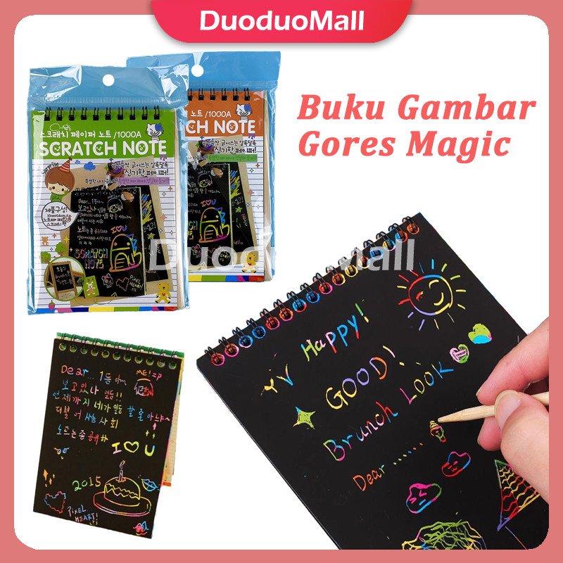 

Buku Gambar Gores Magic / Scratch Note Mini