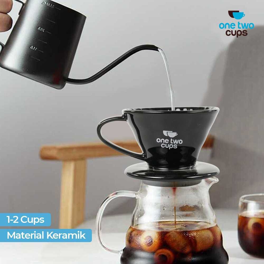 

- One Two Cups Filter Penyaring Kopi V60 Glass Coffee Filter Dripper - ZM639