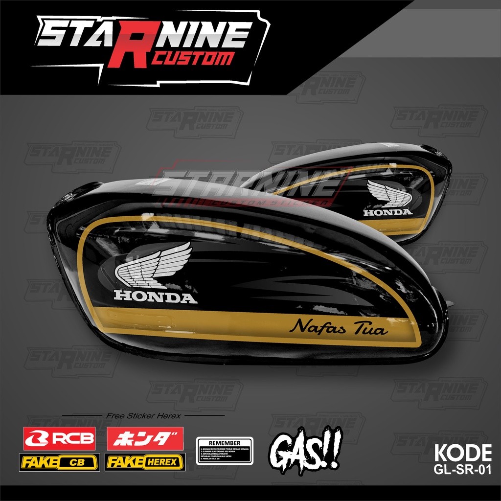 Striping Tangki Cb Murah Stiker Cb Hologram Glatik Striping Cb 100