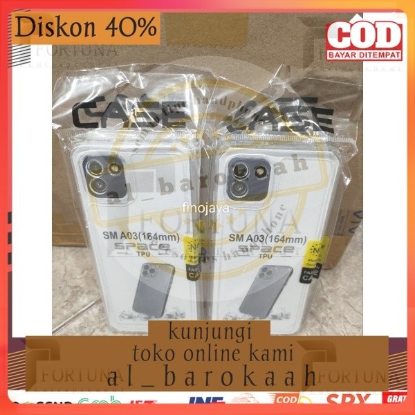 [ FORTUNA ] Softcase Samsung A03 A035 A035F Silikon Casing Selicon Case Bening Transparan