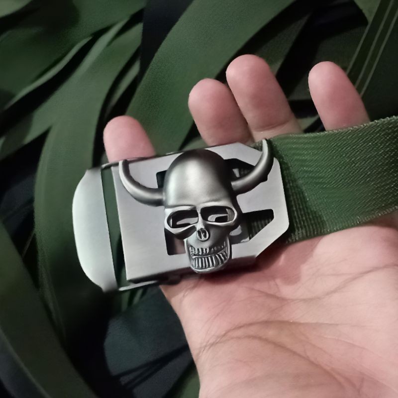 KEPALA GESPER Anti Karat 3,8cm Gesper Tengkorak / Kepala Gesper Jepit Unik / Kepala Ikat Pinggang