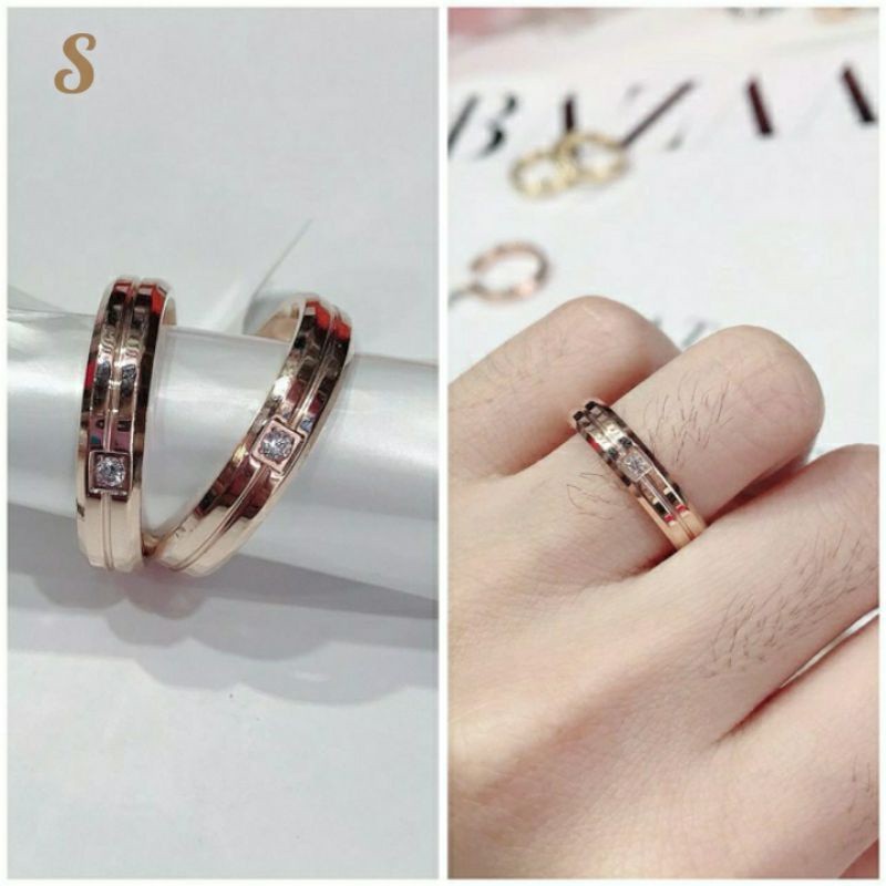 4s Grosir Solo || Cincin titanium asli JAN-12 anti karat