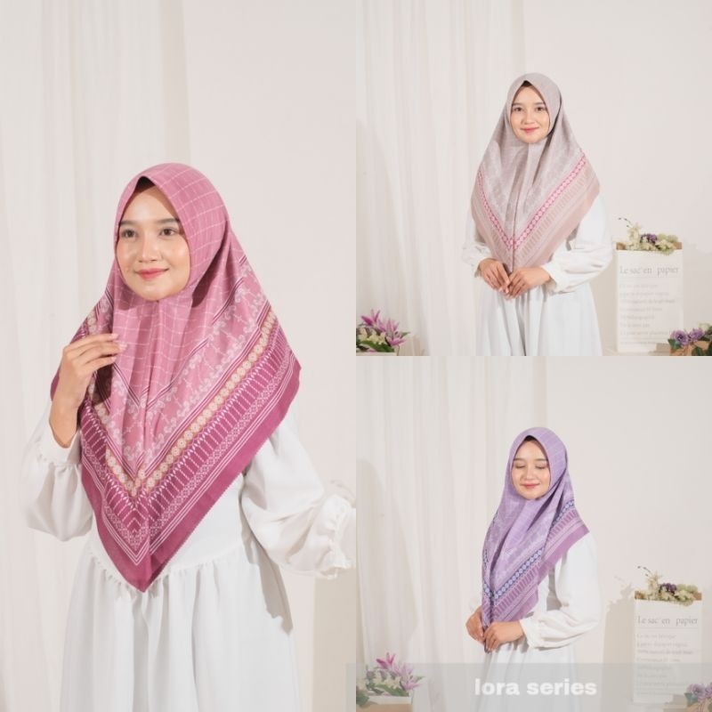 MAKKI HIJAB - HIJAB VOAL MOTIF LUXURY TERBARU/KERUDUNG SEGIEMPAT MOTIF MEWAH