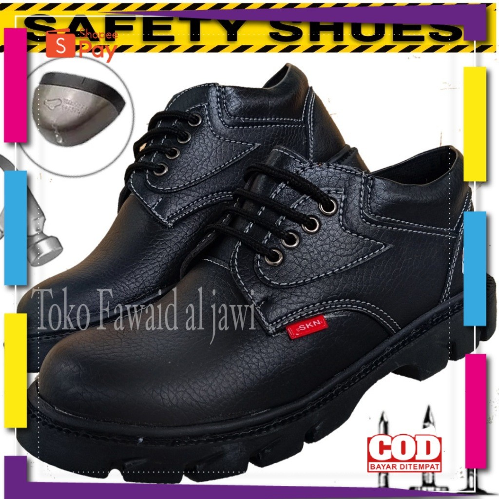[PREMIUM ORIGINAL] Sepatu Safety Proyek Kerja Pabrik Pom BengkelOb satpam Scurity Terbaik Sepatu Saf
