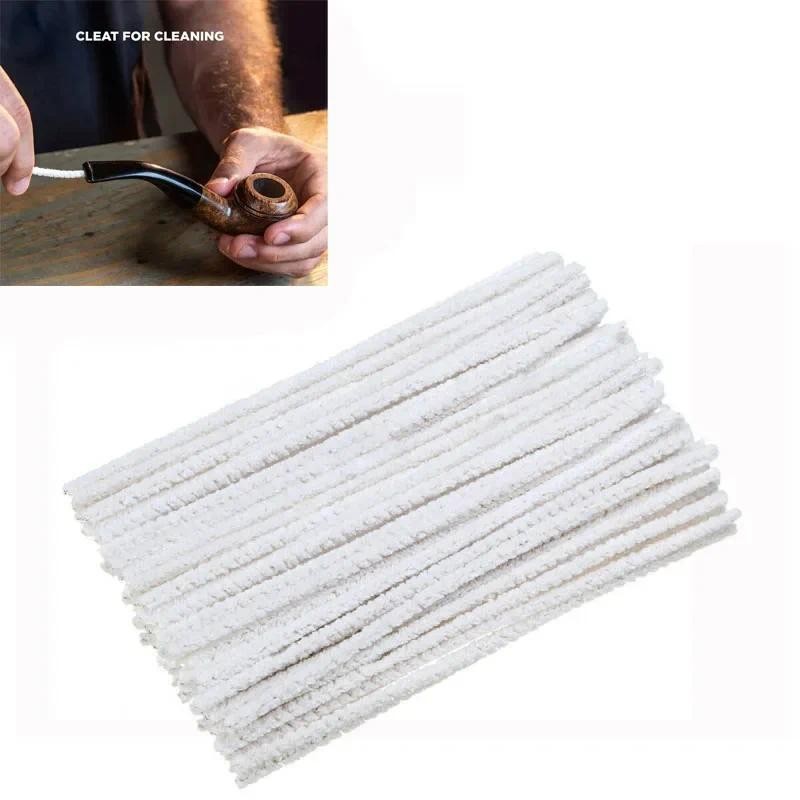

50Pcs Disposable Bristle Pipe Cleaner Pipe Cleaner Strip Bendable Cleaning Rod for Glass Pipe Smoking Tobacco Pipe DIY Craft Art
