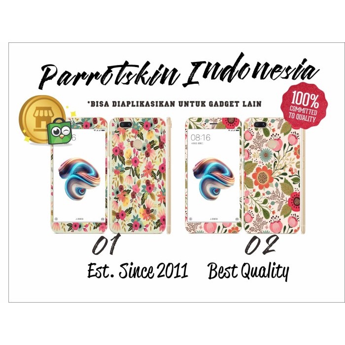 

Garskin skin hp Xiaomi MI A1 / Mi5x flower bisa utk xiaomi lain