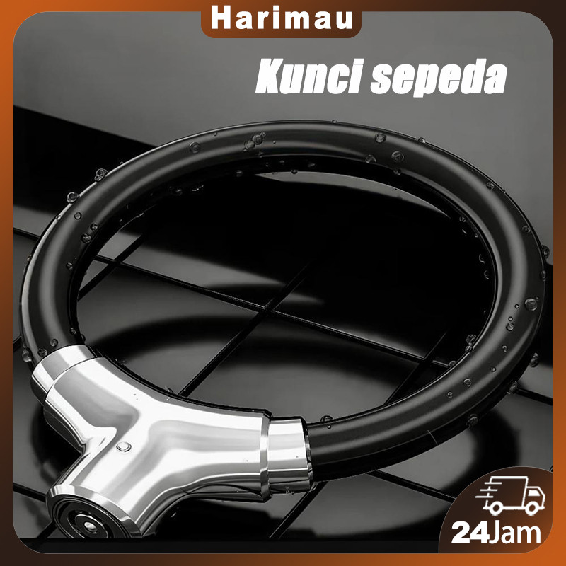 Kunci Cincin Sepeda Anti Maling /Kunci Rantai Sepeda Tahan Air /Kunci Sepeda Gunung Anti Geser /Gemb