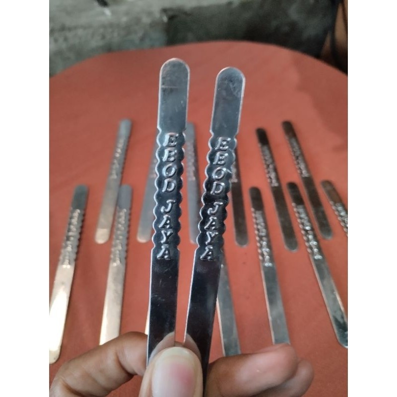 harga per biji ebod jaya klem plat untuk pengait tebok sangkar besi dan murai