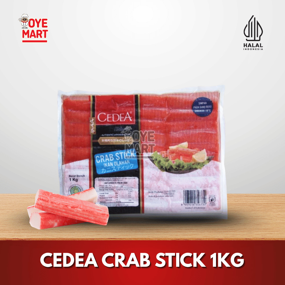 

CEDEA CRAB STICK 1KG / IKAN OLAHAN KEPITING STICK