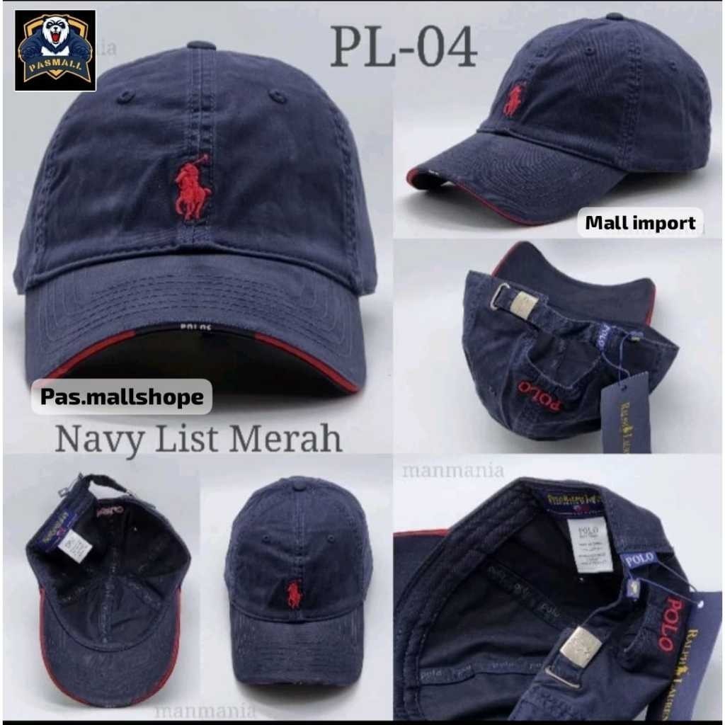 TOPI PRIA BASEBALL POLO IMPORT ORIGINAL LOGO BORDIR DISTRO PREMIUM KEREN HAT ANAK LAKI LAKI KOREA