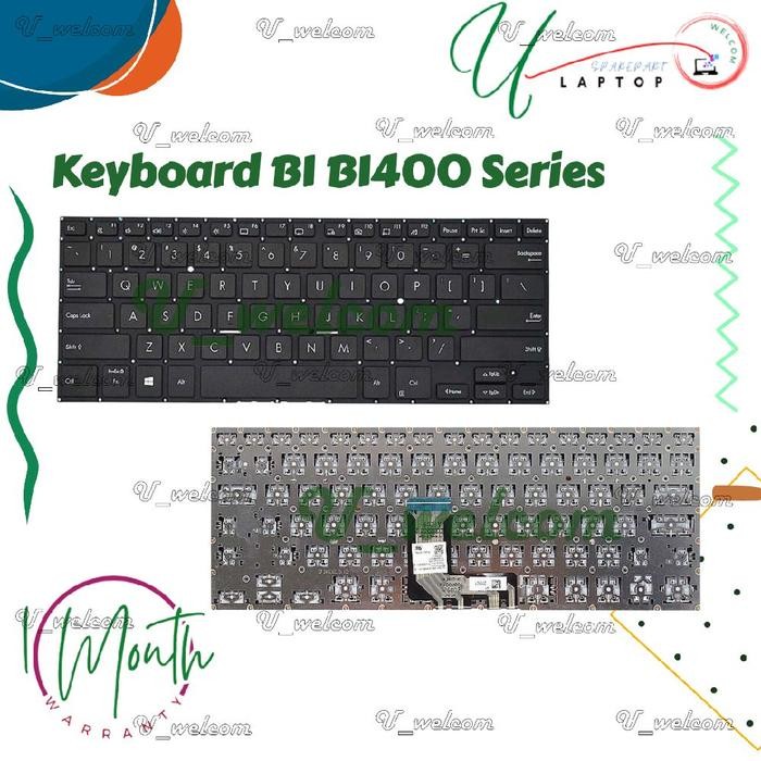 Keyboard ExpertBook B1 B1400 B1400C B1400CE  B1400CB B1400CBA B1400CEAE P3350C B1400CEPE New Black