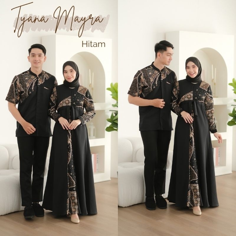 Baju Batik Couple Baju Muslim Couple Tyana Batik Series