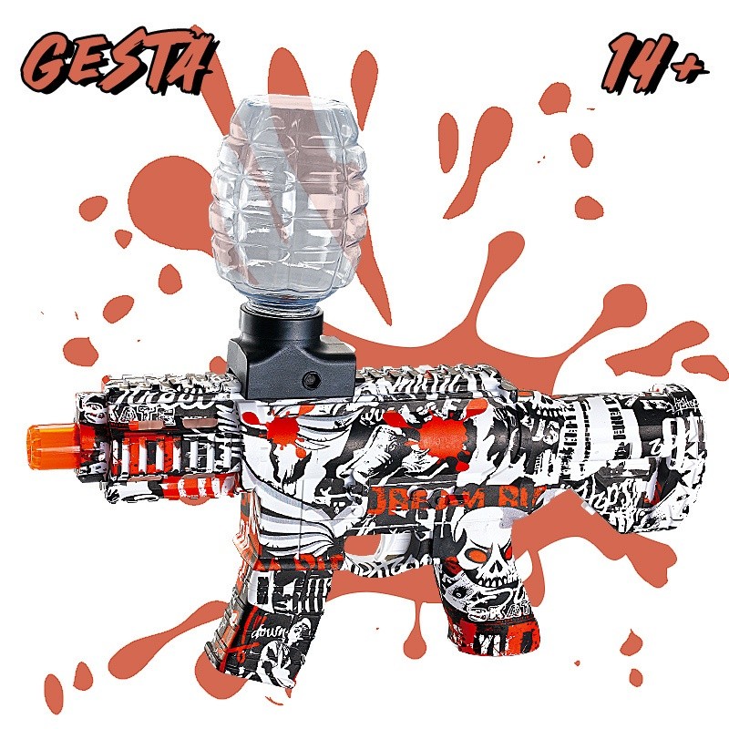 Water Gel Blaster Elektrik Auto Full Otomatis Mainan Pistol Gelembung Pistol Mainan Sabun Gelembung 