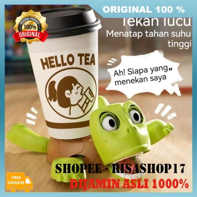 Funny Turtle Coaster Tatakan Gelas Kura Kura Kaget Turtle Mug Holder Coaster Kura Kura Alas Gelas Ku