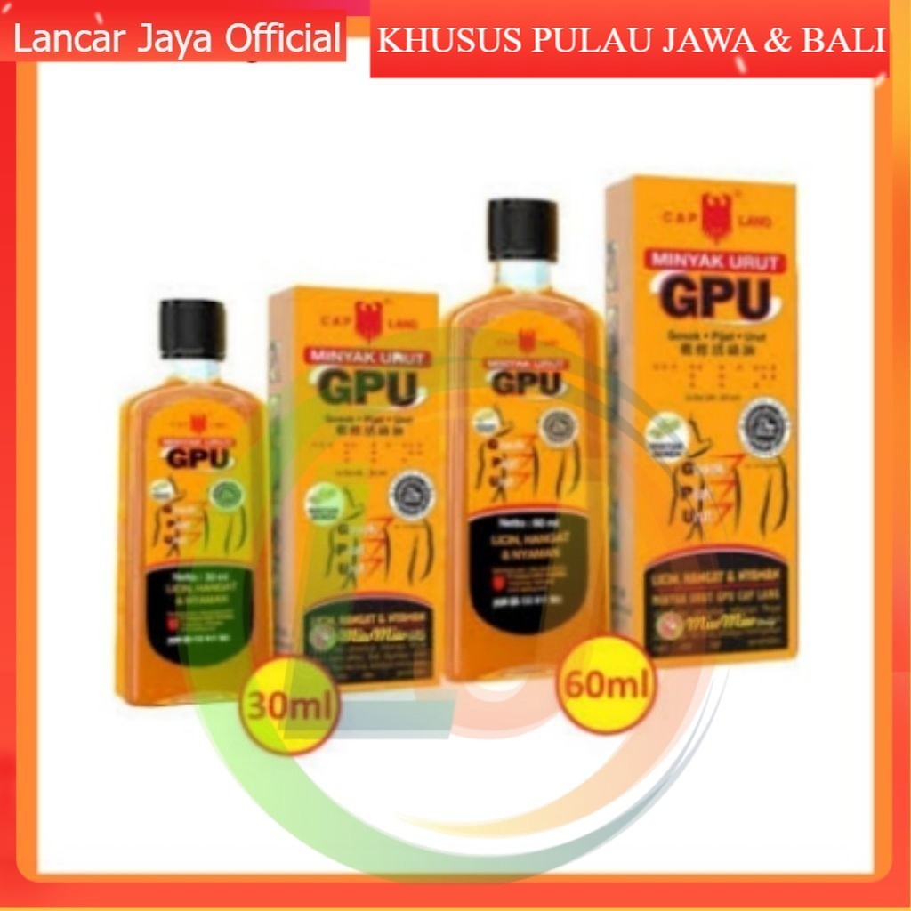 Minyak Urut Gpu 30ml | Minyak Gpu Kecil | GPU Cair 60ml | Minyak GPU 60ml cair Sereh