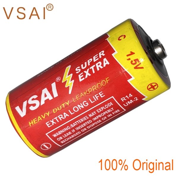 Baterai Size Tipe C Batre R14 VSAI Original