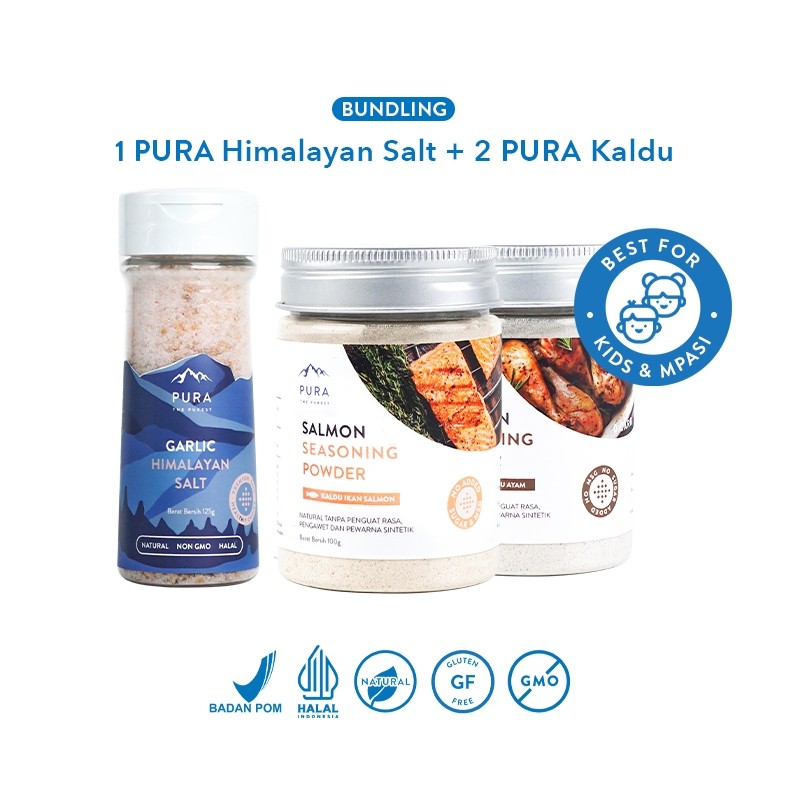 

Pura Indonesia | Himalayan Salt, Bumbu Kaldu Asli - Kaldu Serbaguna - Garam Himalaya - Garam Natural - Kaldu Mpasi - No Msg - Garam Alami - Garam Rendah Natrium