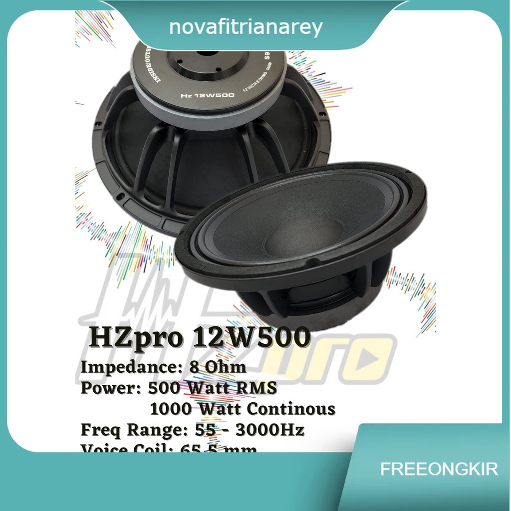 Speaker 12 Inch HZ PRO 12W500